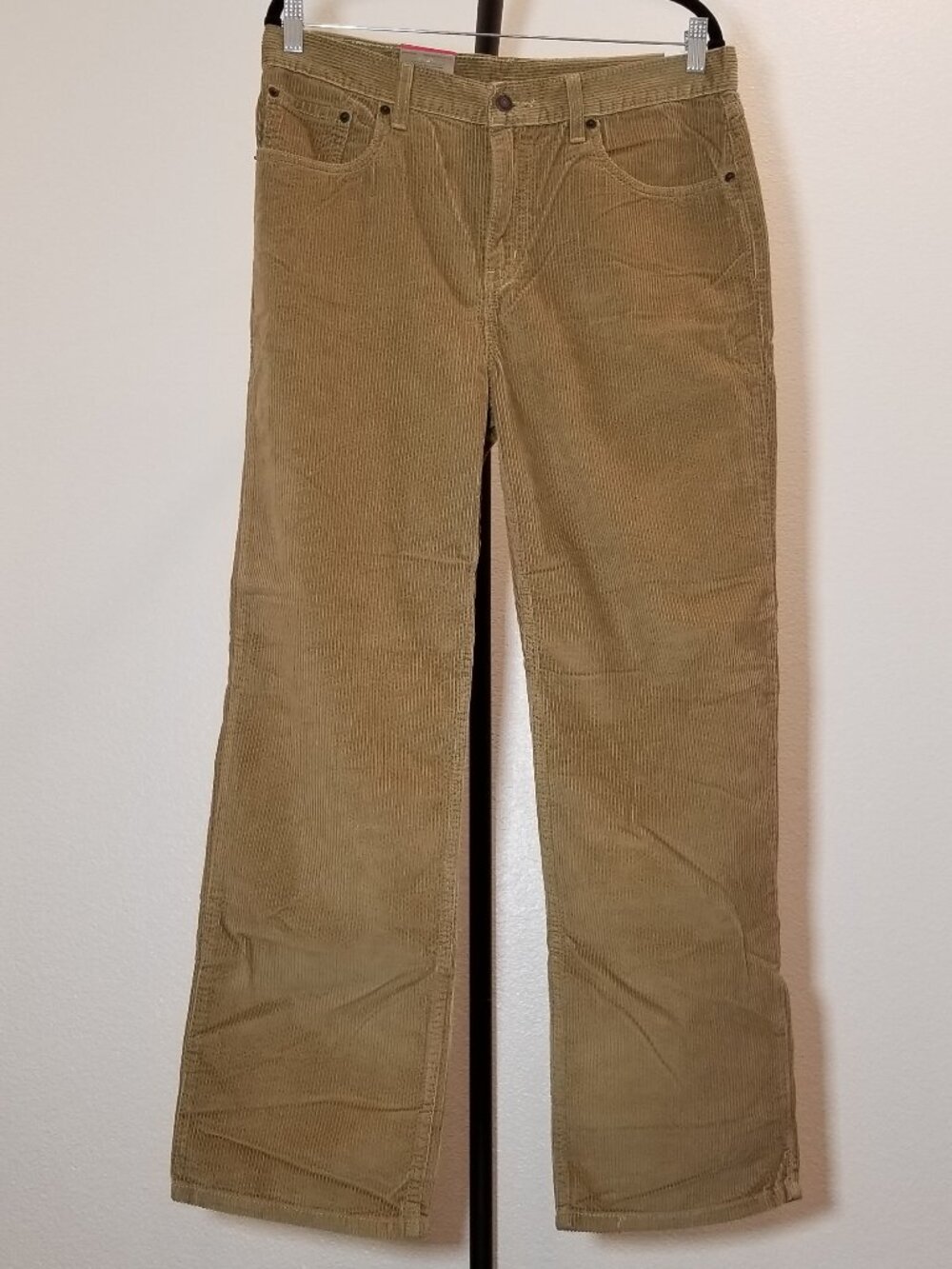 Levi's Womens 30X30 Tan Corduroy Pant Low Pro Straight Leg Street Skater 80s NWT